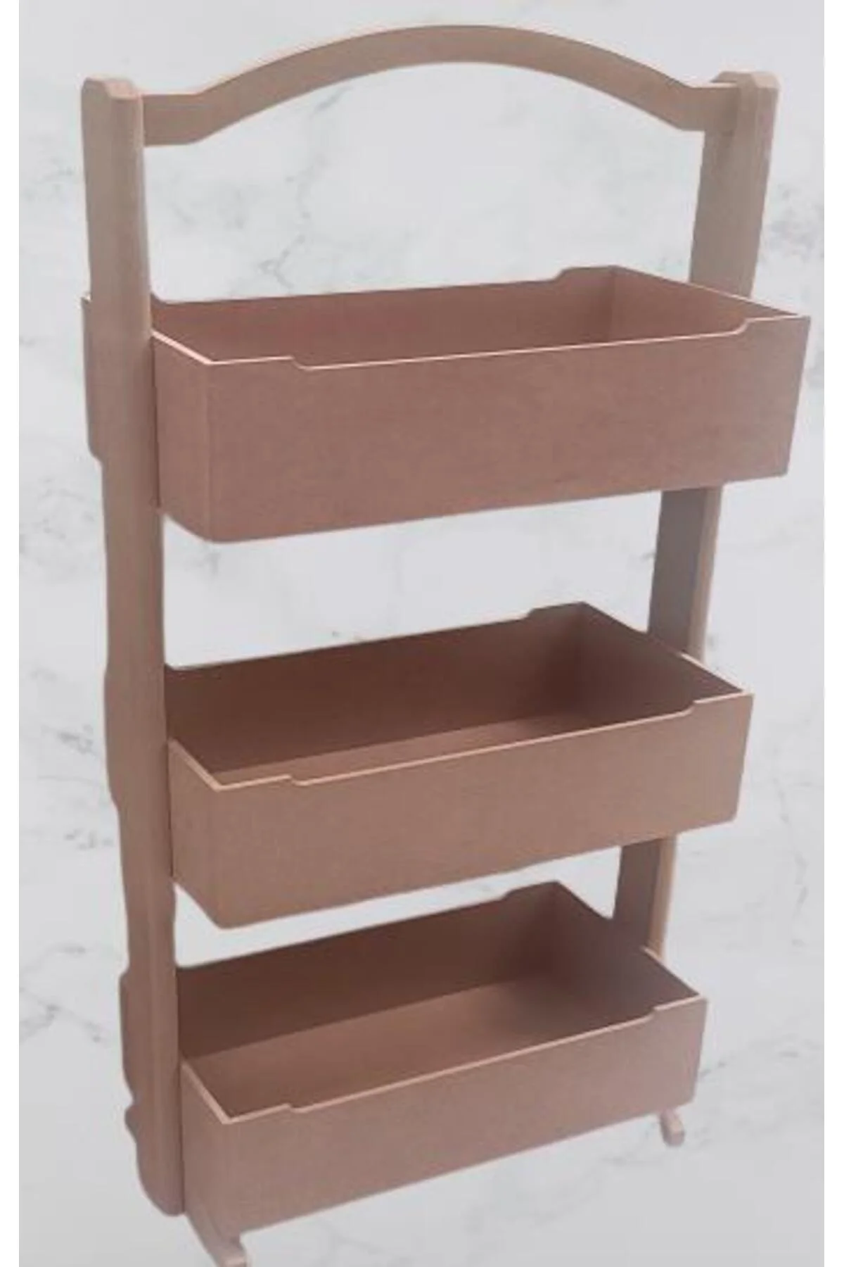 Hobi ERDL 90304 Raf Terek 3 LÜ Geniş İç Hacimli CNC Kesim Ahşap MDF HAM El Yapım Hobi ERDL 90304 Raf Terek 3 LÜ Geniş İç Hacimli CNC Kesim Ahşap MDF HAM El Yapım - Görsel 5