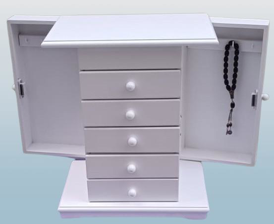 Hobi ERDL 90372 Takı Makyaj Şifonyer 7 Çekmmeceli Modüllü Parlak 