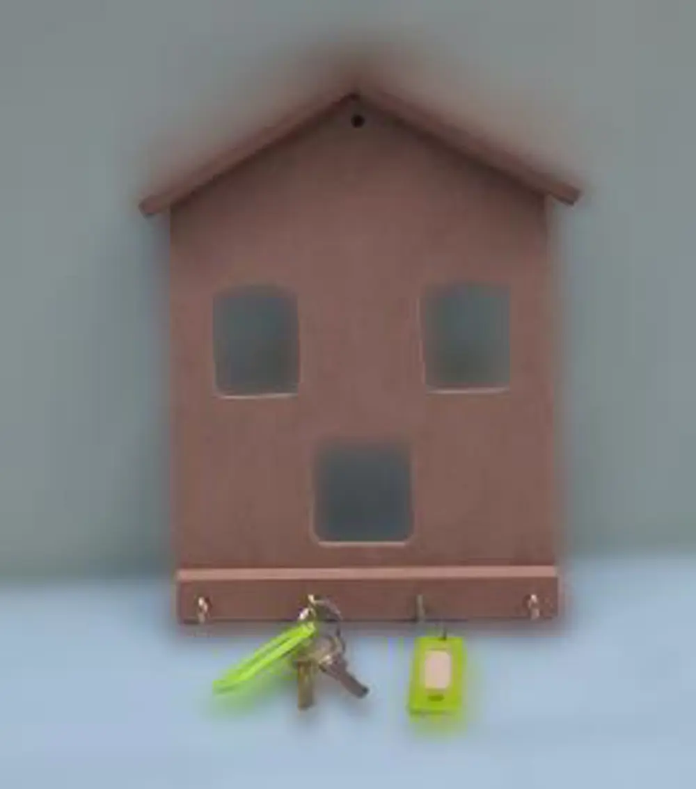 Hobi ERDL Dekoratif 90061 Model Anahtarlık Kutu Ham Ahşap MDF El 