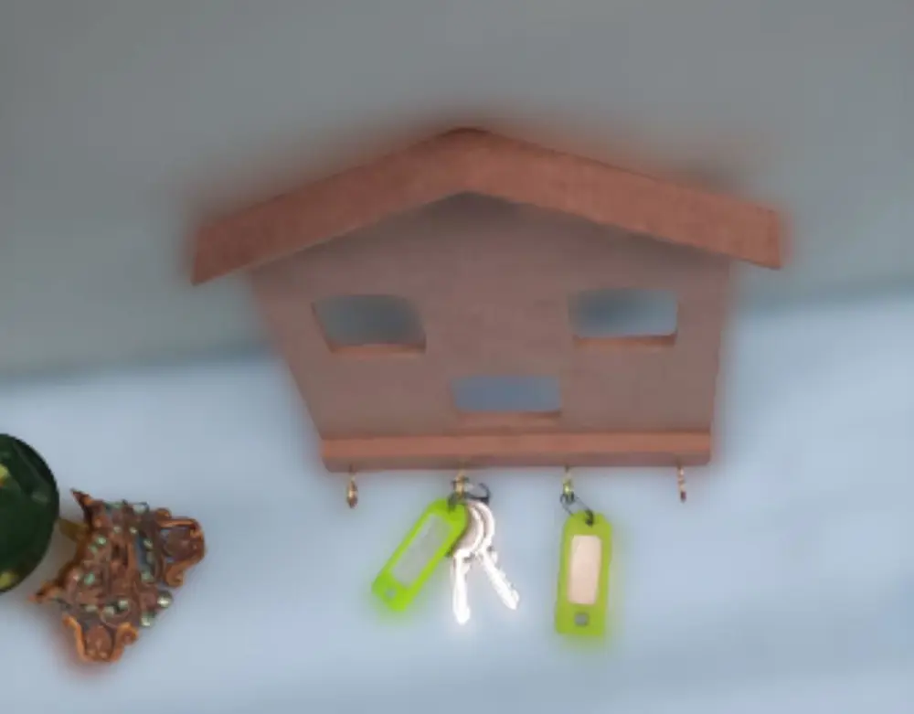 Hobi ERDL Dekoratif 90061 Model Anahtarlık Kutu Ham Ahşap MDF El 