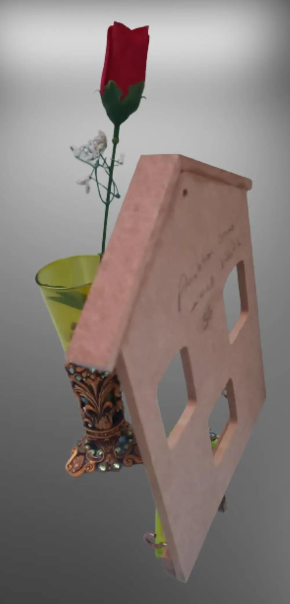 Hobi ERDL Dekoratif 90061 Model Anahtarlık Kutu Ham Ahşap MDF El 