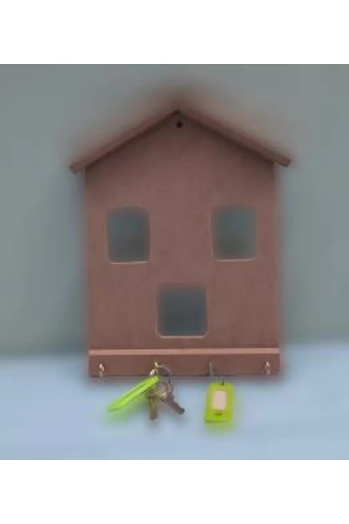 Hobi ERDL Dekoratif 90061 Model Anahtarlık Kutu Ham Ahşap MDF El Yapım - Görsel 5