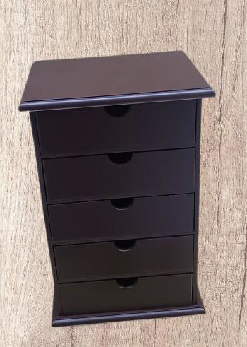 Hobi ERDL MODEL 90528 Ahşap Takı Şifonyer 5Çekmeceli Ceviz Rengi 