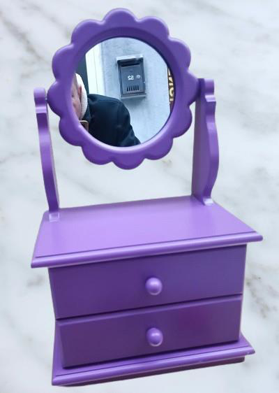 Hobi ERDL MODEL 90527 Papatya 2 Çekmeceli Aynalı Makyaj Kutusu MO