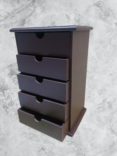 Hobi ERDL MODEL 90528 Ahşap Takı Şifonyer 5Çekmeceli Ceviz Rengi 