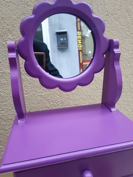 Hobi ERDL MODEL 90527 Papatya 2 Çekmeceli Aynalı Makyaj Kutusu MO