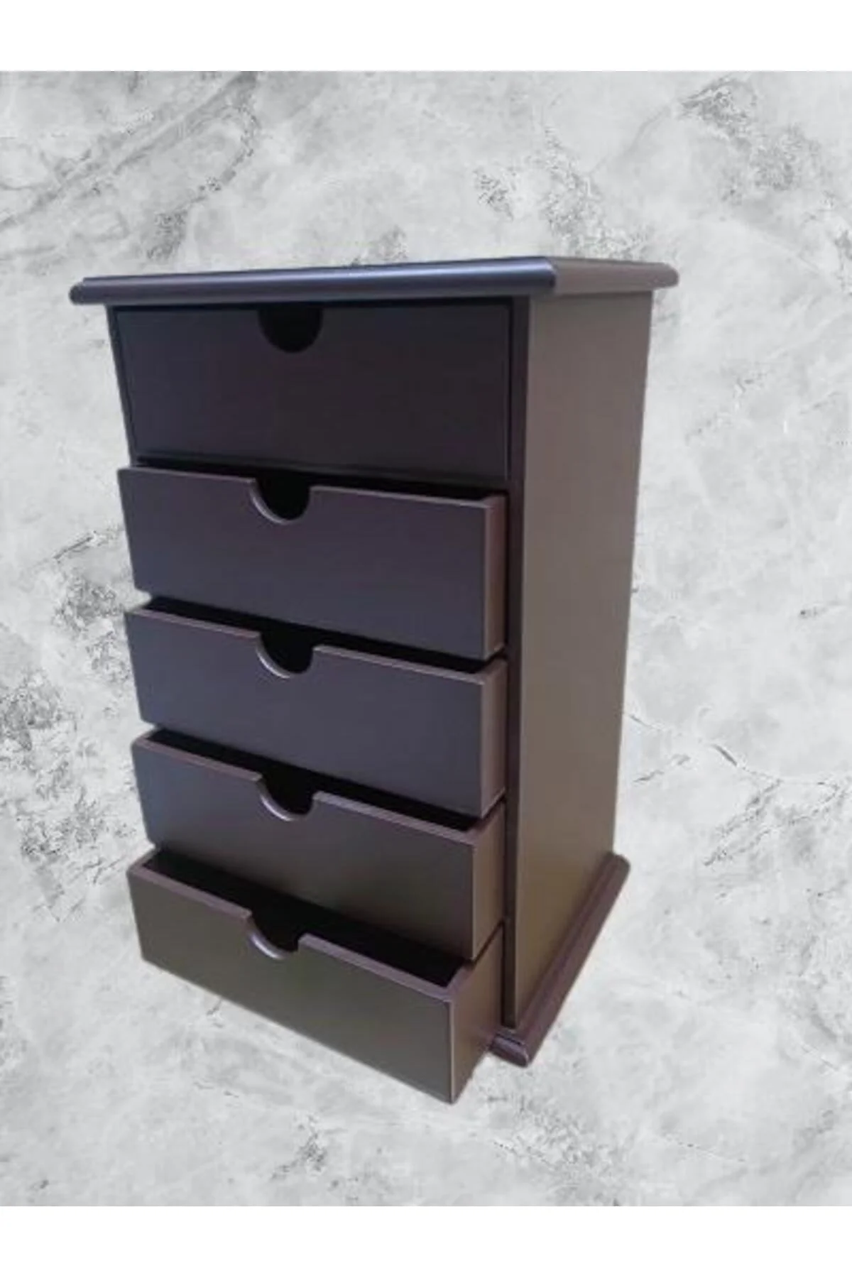 Hobi ERDL MODEL 90528 Ahşap Takı Şifonyer 5Çekmeceli Ceviz Rengi El Yapımı Hobi ERDL MODEL 90528 Ahşap Takı Şifonyer 5Çekmeceli Ceviz Rengi El Yapımı