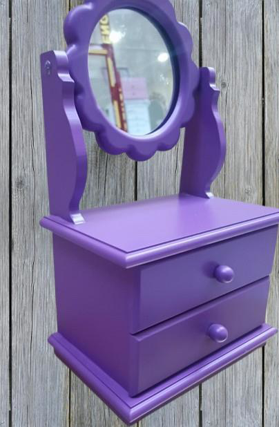 Hobi ERDL MODEL 90527 Papatya 2 Çekmeceli Aynalı Makyaj Kutusu MO