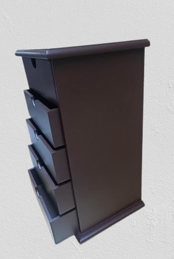 Hobi ERDL MODEL 90528 Ahşap Takı Şifonyer 5Çekmeceli Ceviz Rengi 