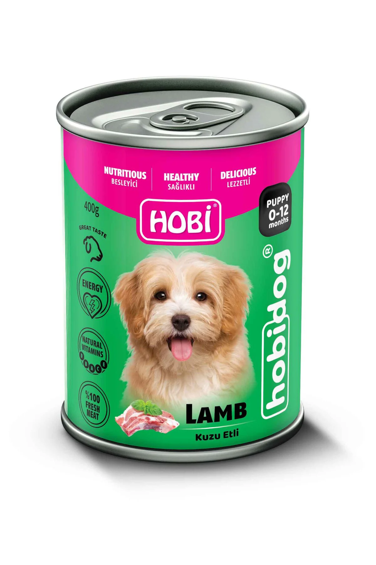 Hobi Hobidog Kuzu Etli Yavru Köpek Konservesi 400gr