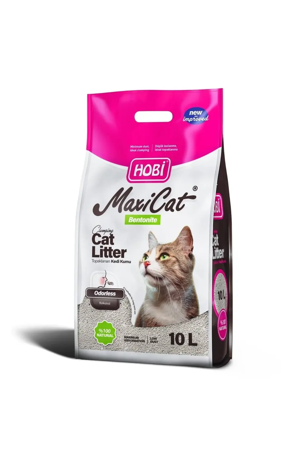 Hobi Maxicat Kokusuz Bentonit Kedi Kumu 10 Litre
