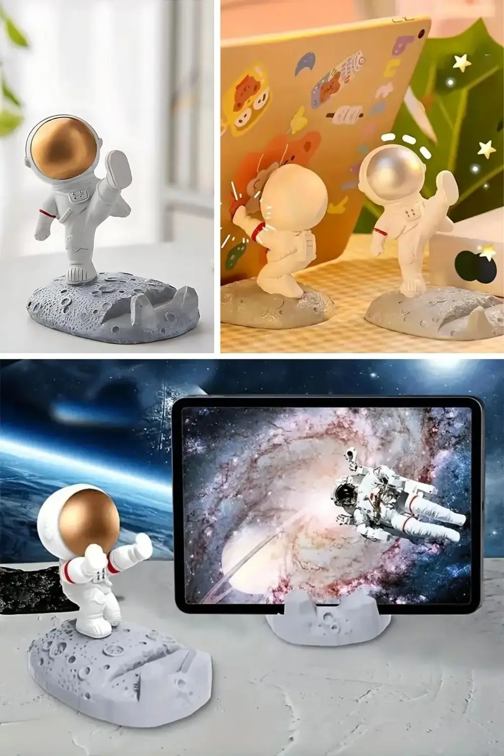 HOBİBAHÇEM® Mini Astronot Model Telefon ve Tablet Tutucu Standı