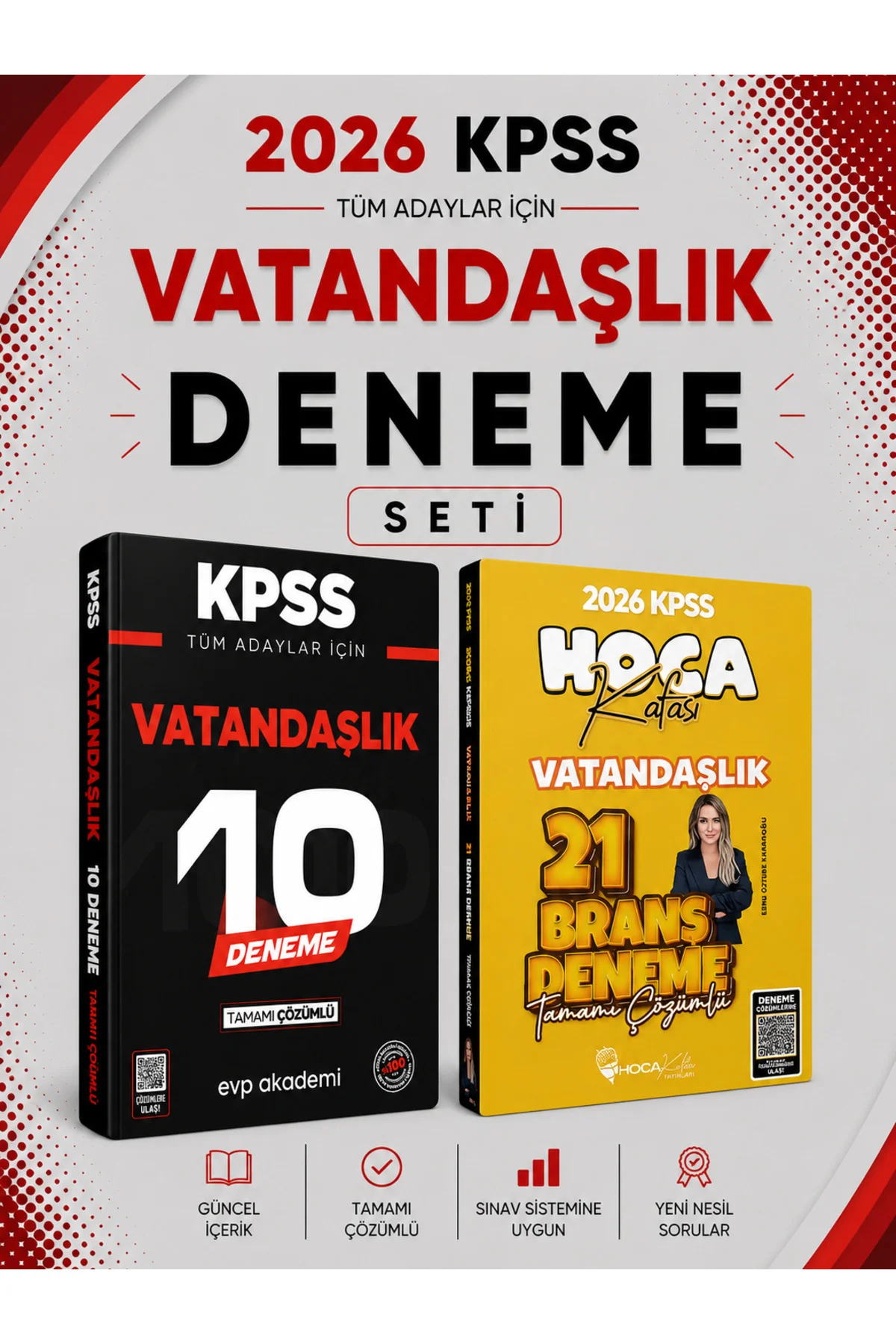 Hoca Kafası 2026 KPSS Vatandaşlık 21 Deneme & KPSS Vatandaşlık 10 Deneme Seti