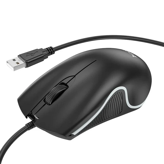 HOCO GM19 RGB LED Işıklı Gamer Oyuncu Kablolu Optik Mouse-1852