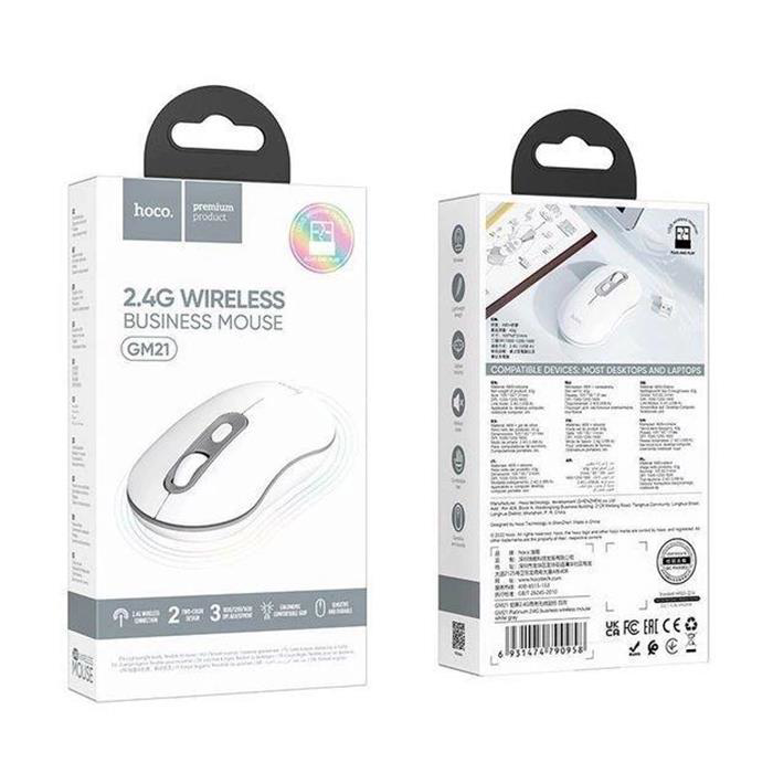 Hoco  Gm21 Platinium 1600Dpi 2.4G Bluetooth Kablosuz Optik Mouse B