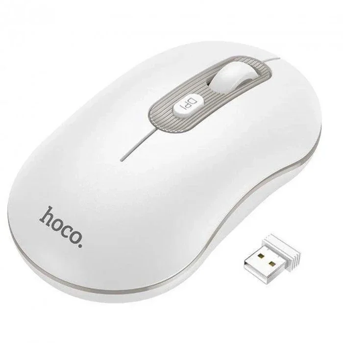 HOCO GM21 Platinium 1600dPi 2.4G Bluetooth Kablosuz Optik Mouse-1 HOCO GM21 Platinium 1600dPi 2.4G Bluetooth Kablosuz Optik Mouse-1