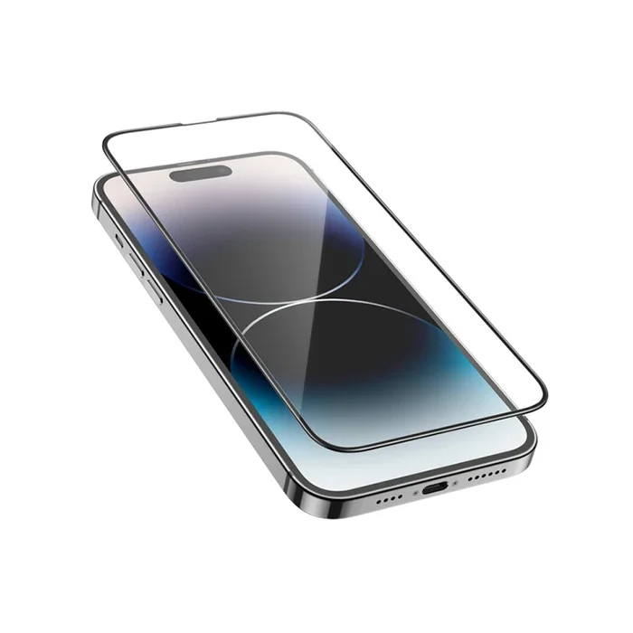 HOCO Guardian Shield Series iPhone 15 5D Tempered Kırılmaz Cam Ekran Koruyucu 10 Adet Set-1852