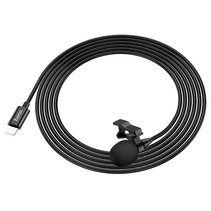 HOCO L14 iPhone Lightning Kablolu Profesyonel Yayıncı Yaka Mikrofonu 2mt-1852