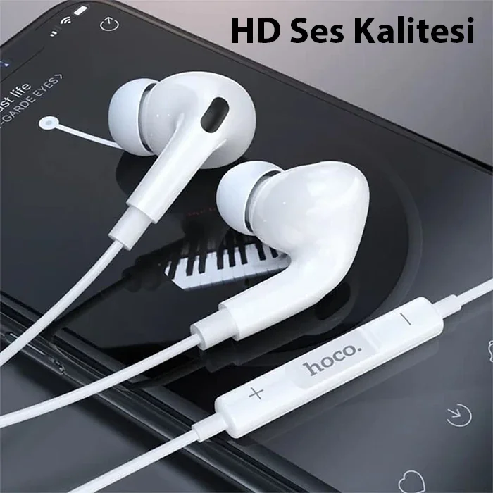 HOCO M111 Pro Primero Lightning Kulakiçi Mikrofonlu Kablolu Kulaklık-1852
