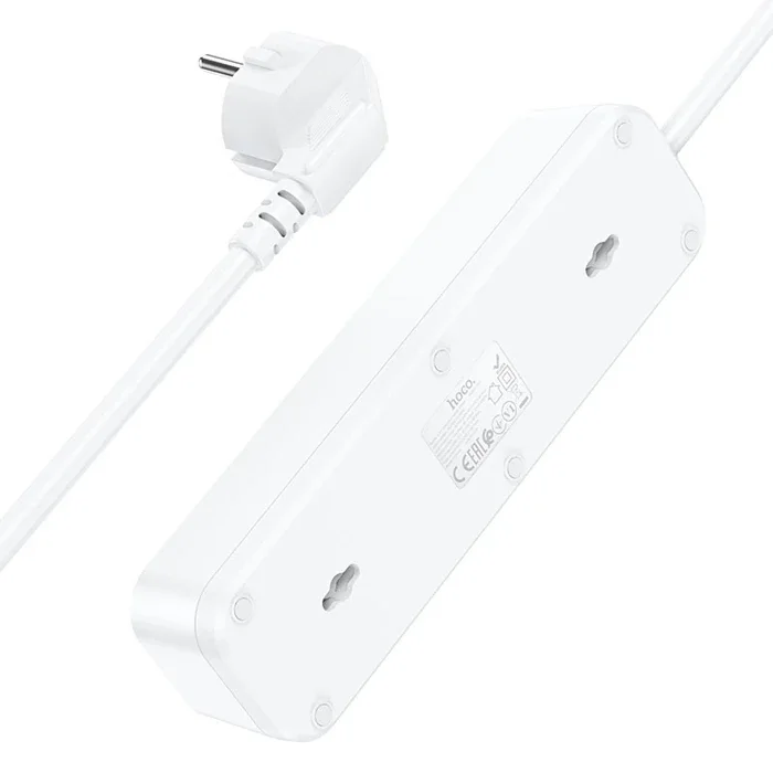 HOCO NS2 3'lü Priz 3 USB 4000W 1.8 Metre Şarj Uzatma Kablosu