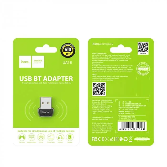 HOCO UA18 3.0Mbps USB Bluetooth 5.0 Adaptör-1852