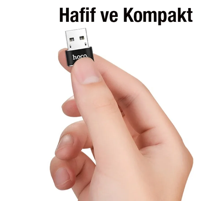 HOCO UA6 Erkek USB to Dişi Type-C Dönüştürücü Çevirici Adaptör-1852