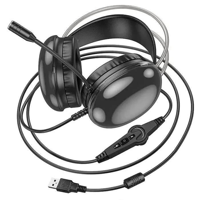 HOCO W109 Plus Rich USB7.1 Gaming Kulaküstü Kulaklık-1852