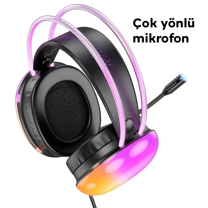 HOCO W109 Plus Rich USB7.1 Gaming Kulaküstü Kulaklık-1852