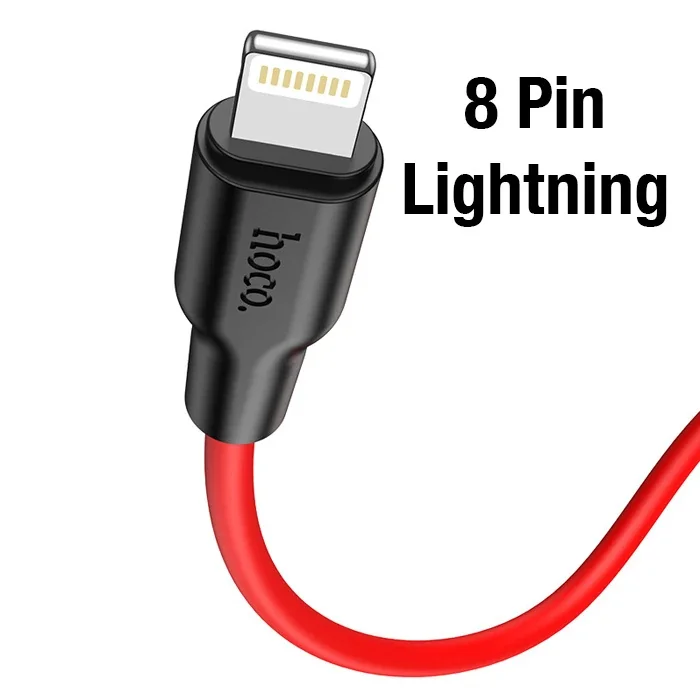 HOCO X21 Plus 20W PD Silikon Hızlı Şarj Kablosu iPhone Lightning - 1m