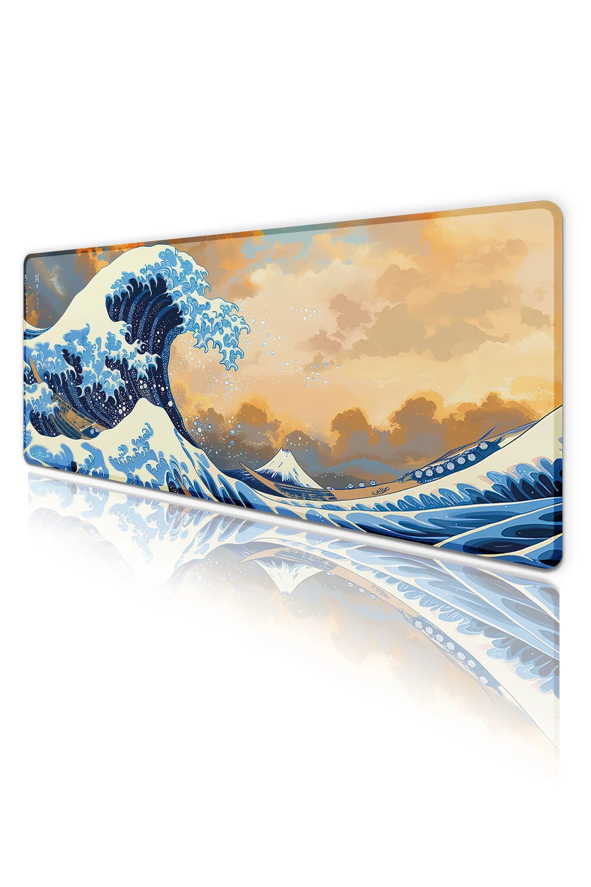 Hokusai Japon Dalgalar Oyun Gaming Klavye Mouse Pad Masa Matı 70x