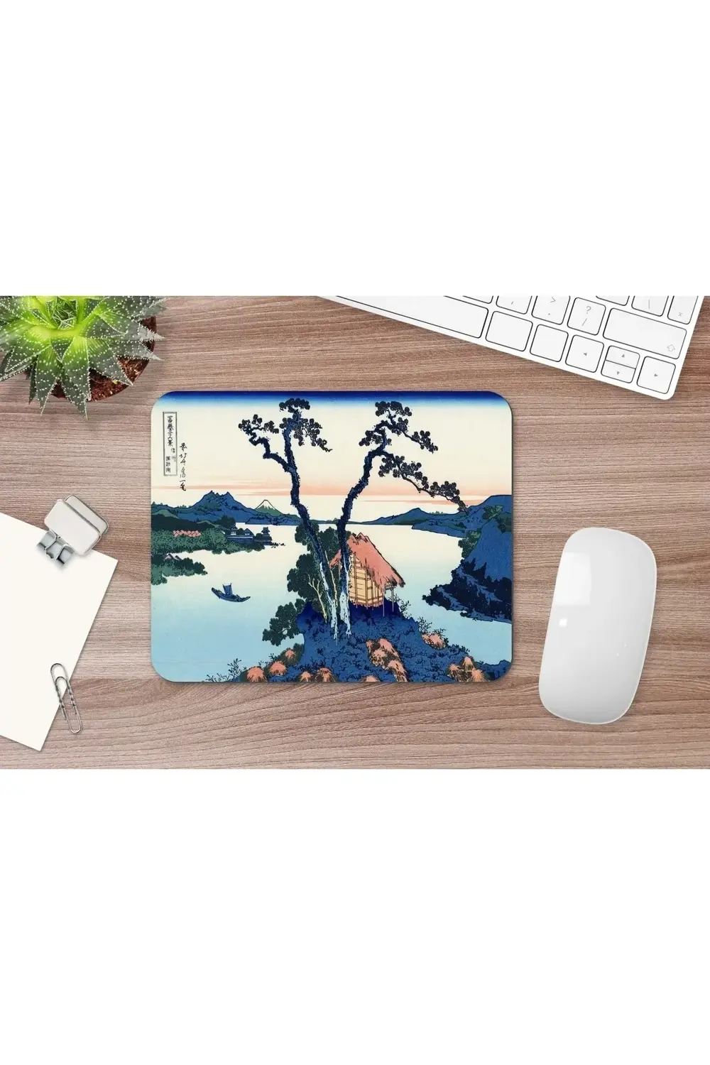 Hokusai Lake Suwa In The Shinano Province 17 X 21 Cm Mouse Pad