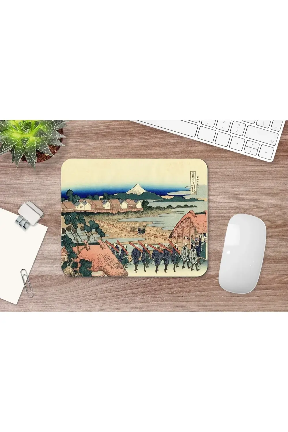 Hokusai Nakahara In The Sagami Province 17 X 21 Cm Mouse Pad