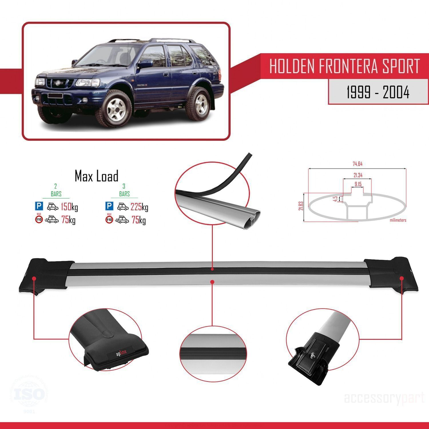 Holden Frontera Sport 1999-2004 Arası ile Uyumlu FLY Model Ara At