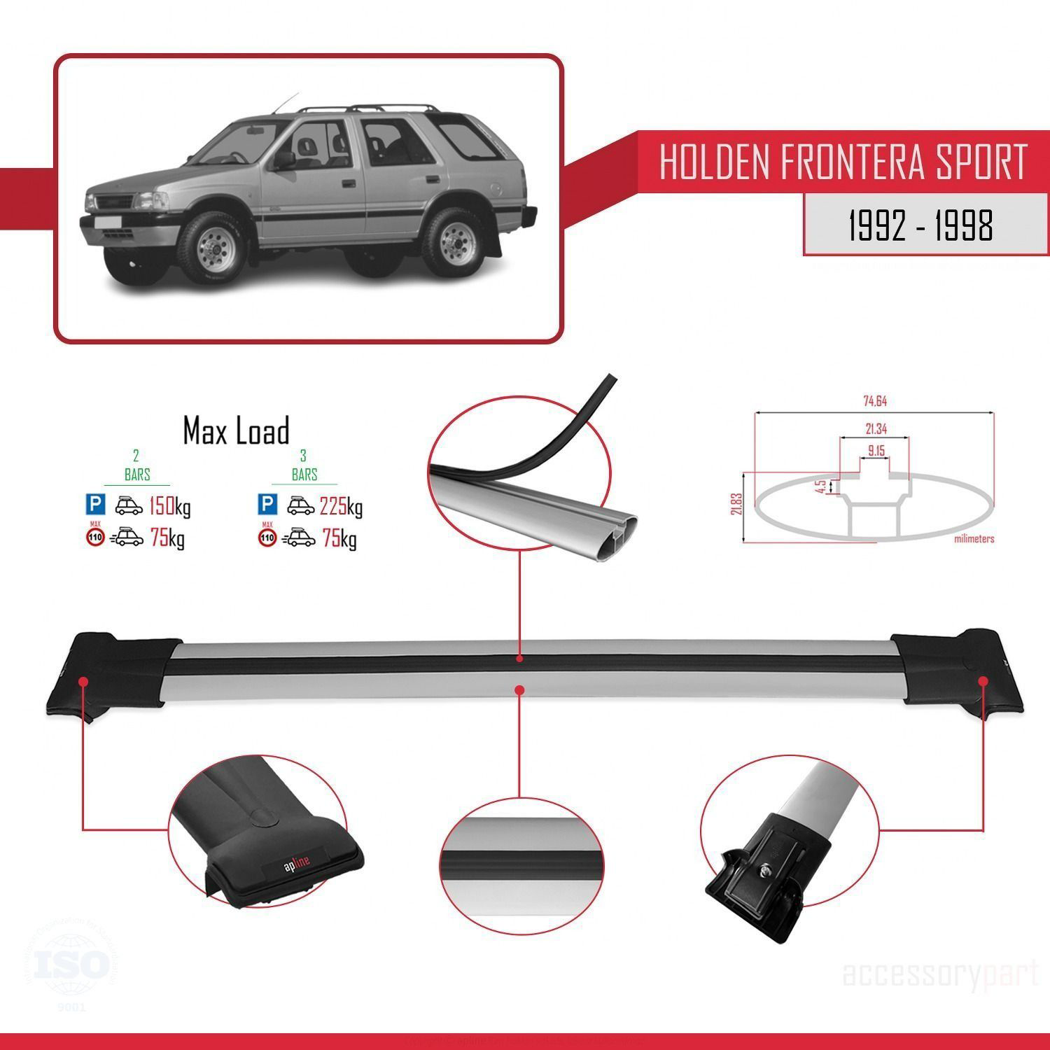 Holden Frontera Sport 1992-1998 Arası ile Uyumlu FLY Model Ara At