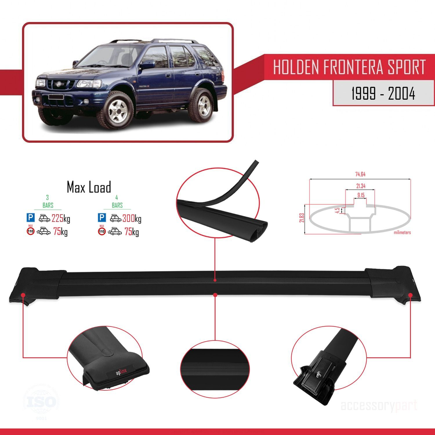 Holden Frontera Sport 1999-2004 Arası ile Uyumlu FLY Model Ara At