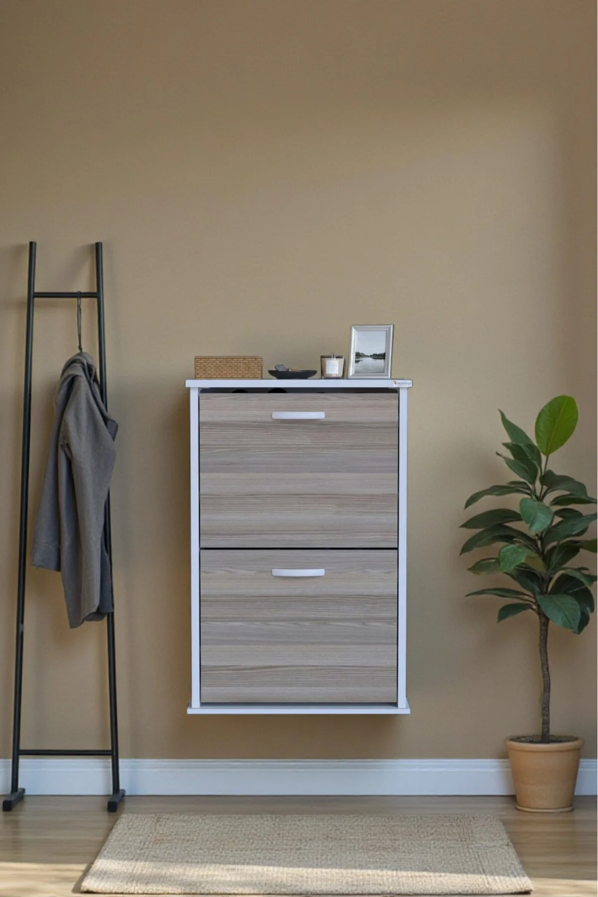 Holen Cordoba Renk Ayakkabılık 2 Düşer Kapak 52 cm Genişlik Kapı 