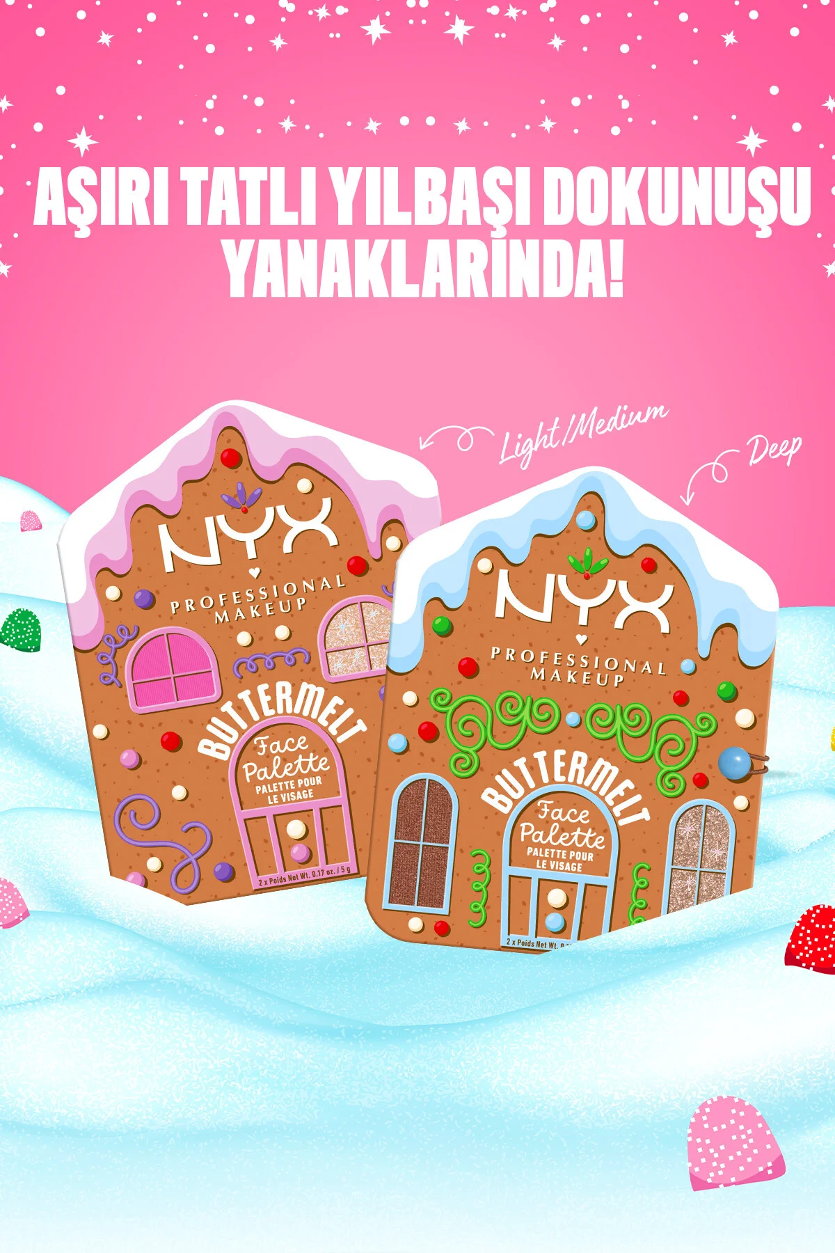 Holiday Özel Koleksiyonu Buttermelt Allık Face Palette – Light Me