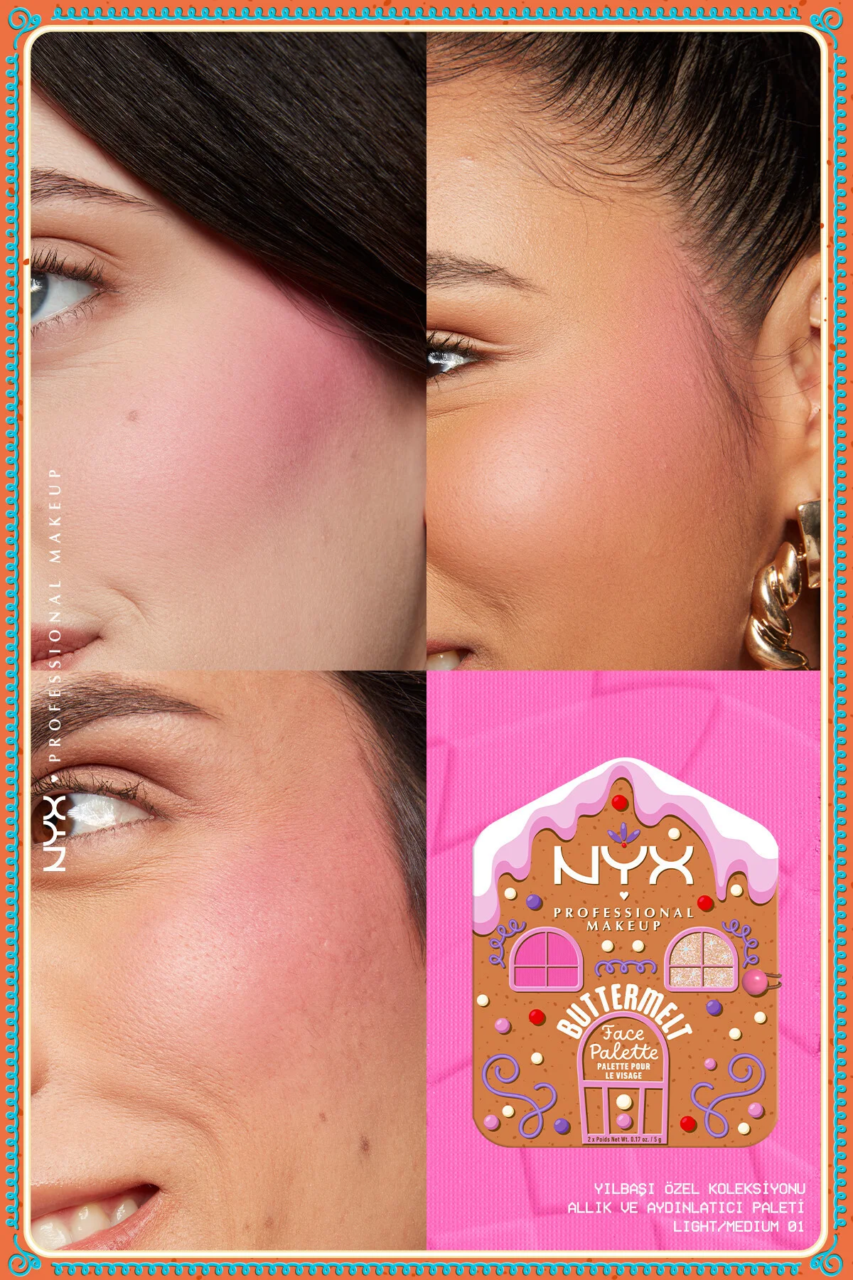 Holiday Özel Koleksiyonu Buttermelt Allık Face Palette – Light Me