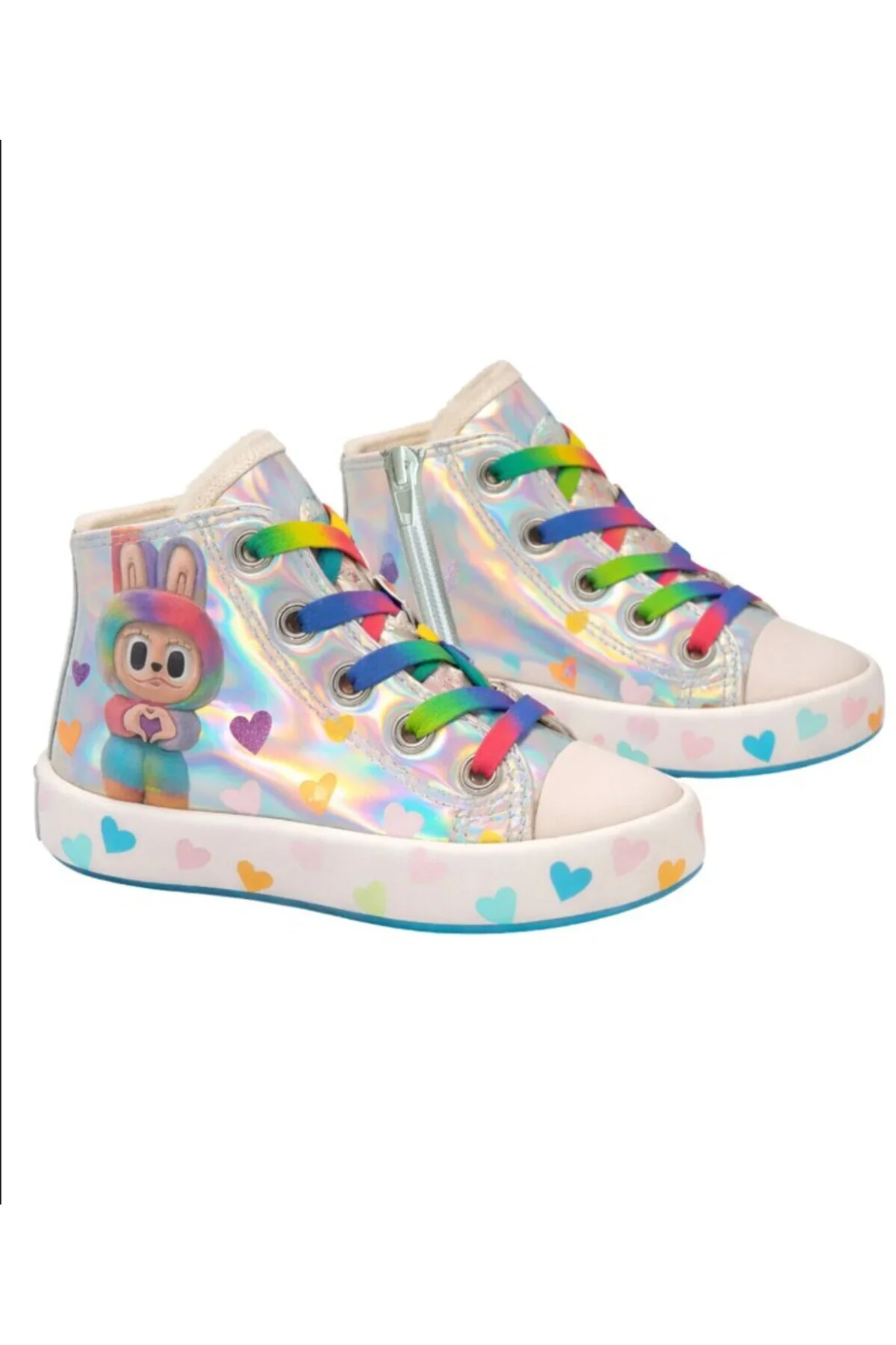 Hologram Gri Kız Çocuk Sneaker Spor Ayakkabı Hologram Gri Kız Çocuk Sneaker Spor Ayakkabı