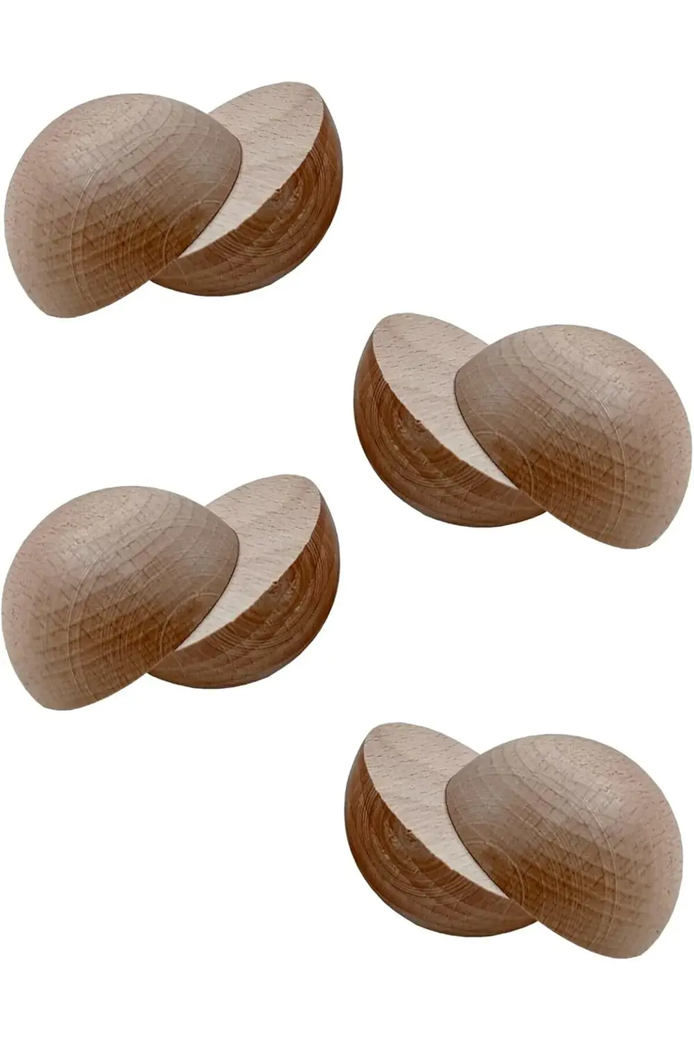 Home DIY Montessori Waldorf Ahşap Yarım Küre 8 Adet 1032927
