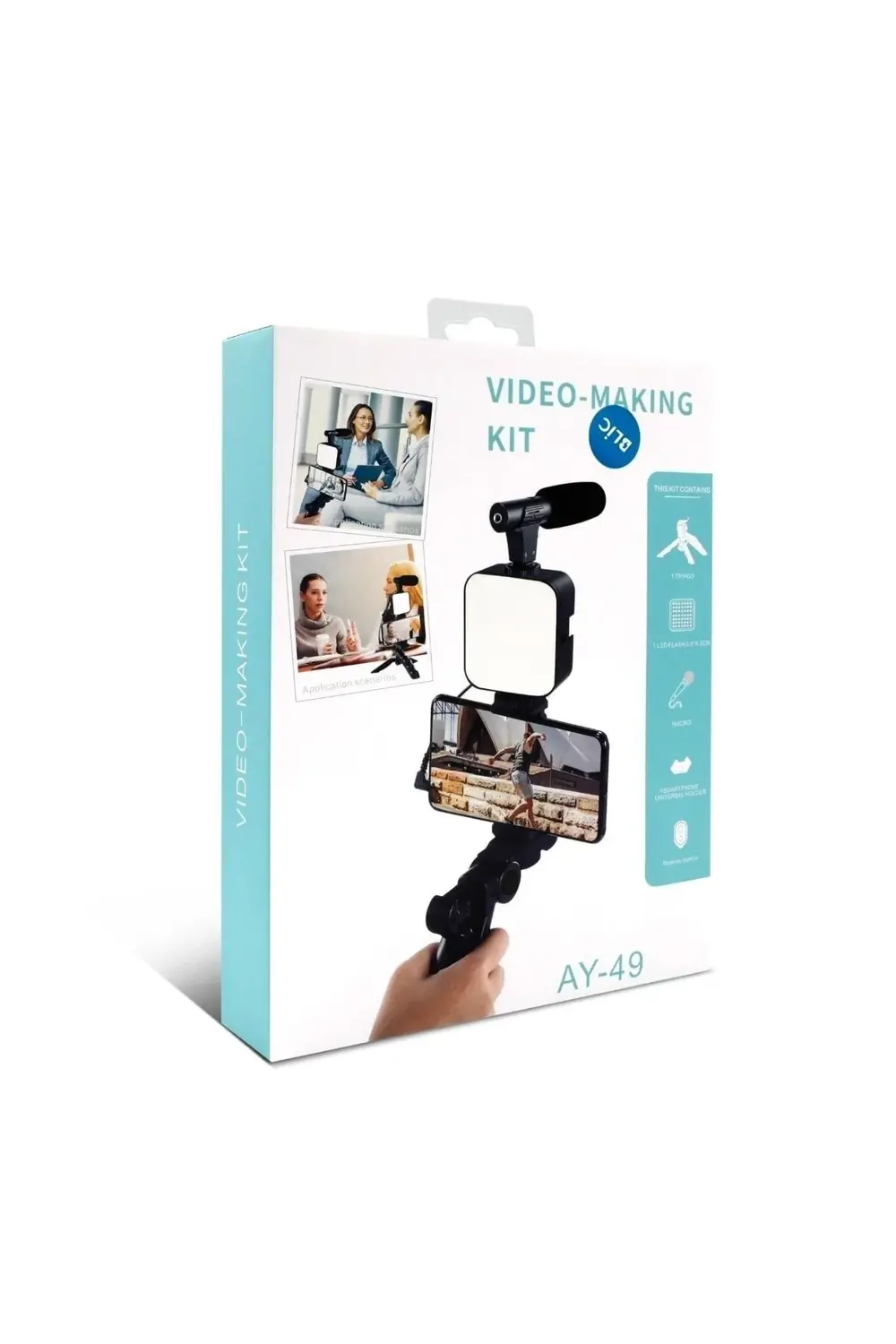 Home Paket Kit Video Fotoğraf Çekim Bluetooth Kumandalı Işık Ring