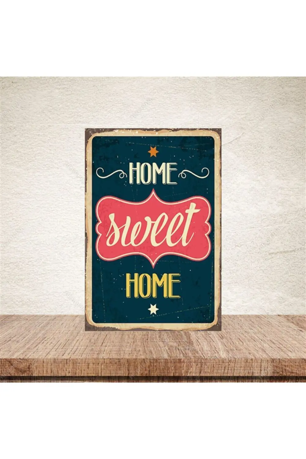 Home Sweet Home 20-30 Cm Retro Ahşap Poster