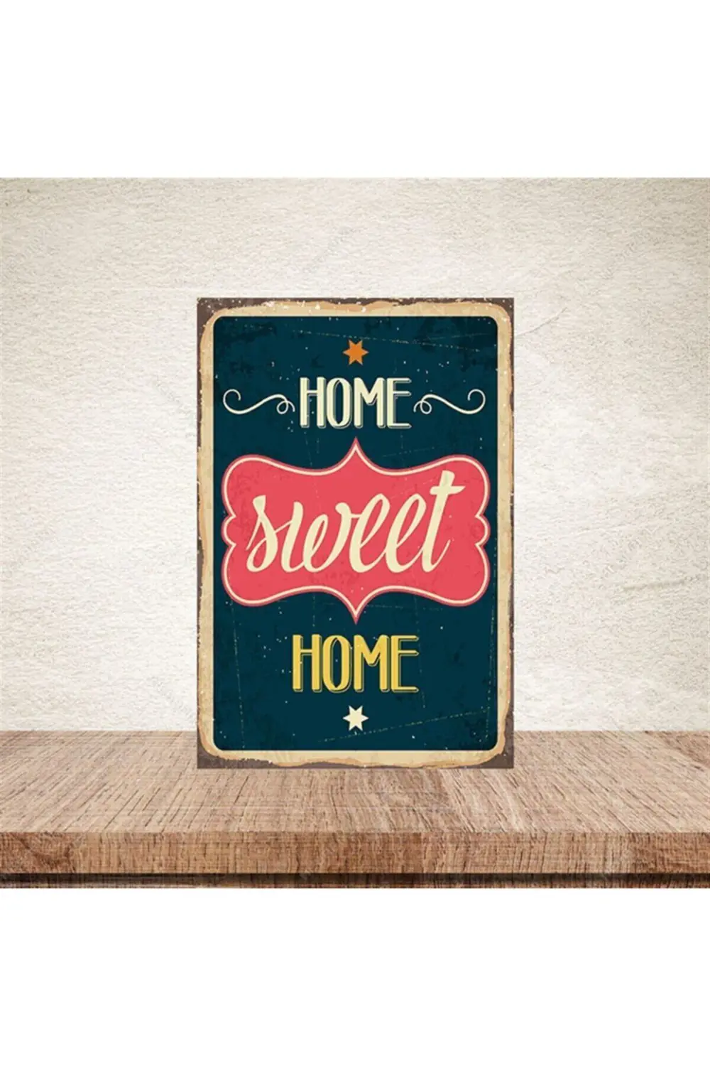Home Sweet Home 20-30 Cm Retro Ahşap Poster