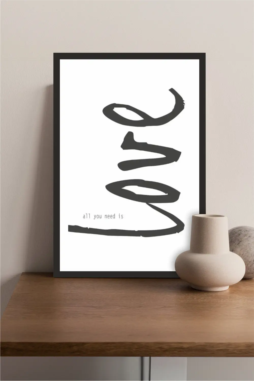 Home Yazılı Ahşap Mdf Çerçeve Görünümlü Mdf Tablo