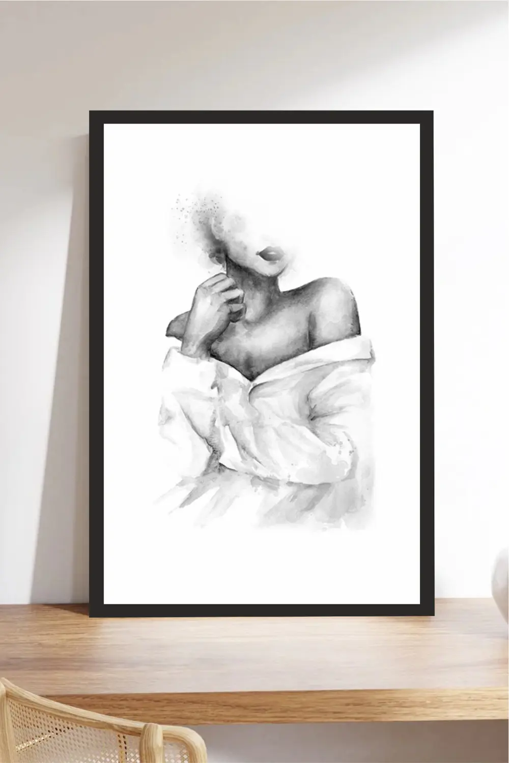 Home Yazılı Ahşap Mdf Çerçeve Görünümlü Mdf Tablo