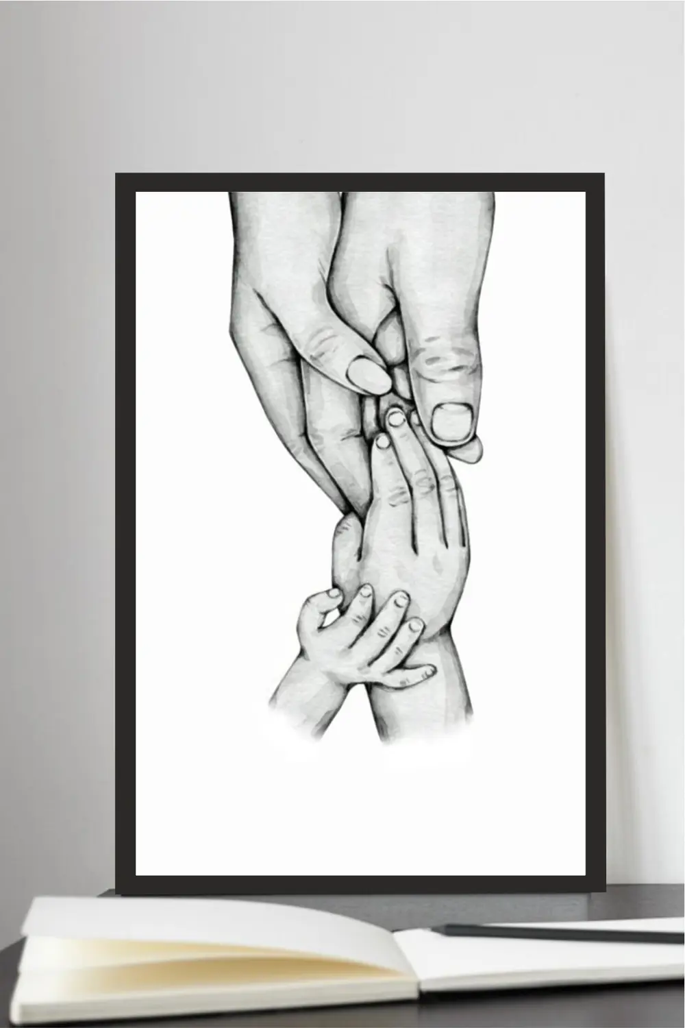 Home Yazılı Ahşap Mdf Çerçeve Görünümlü Mdf Tablo