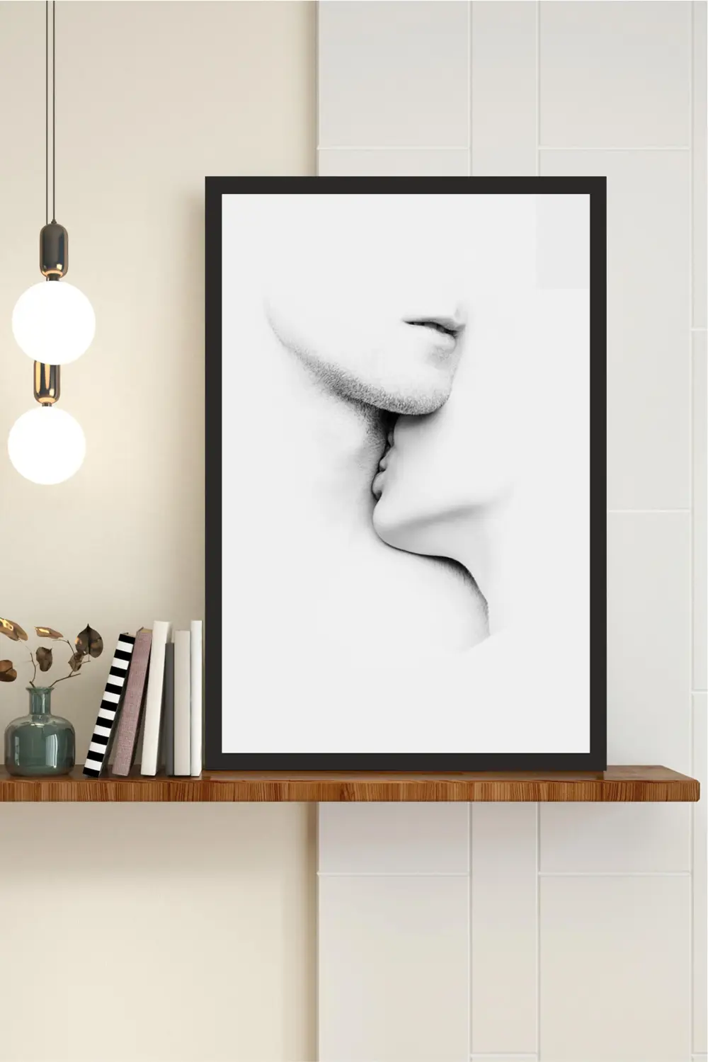 Home Yazılı Ahşap Mdf Çerçeve Görünümlü Mdf Tablo