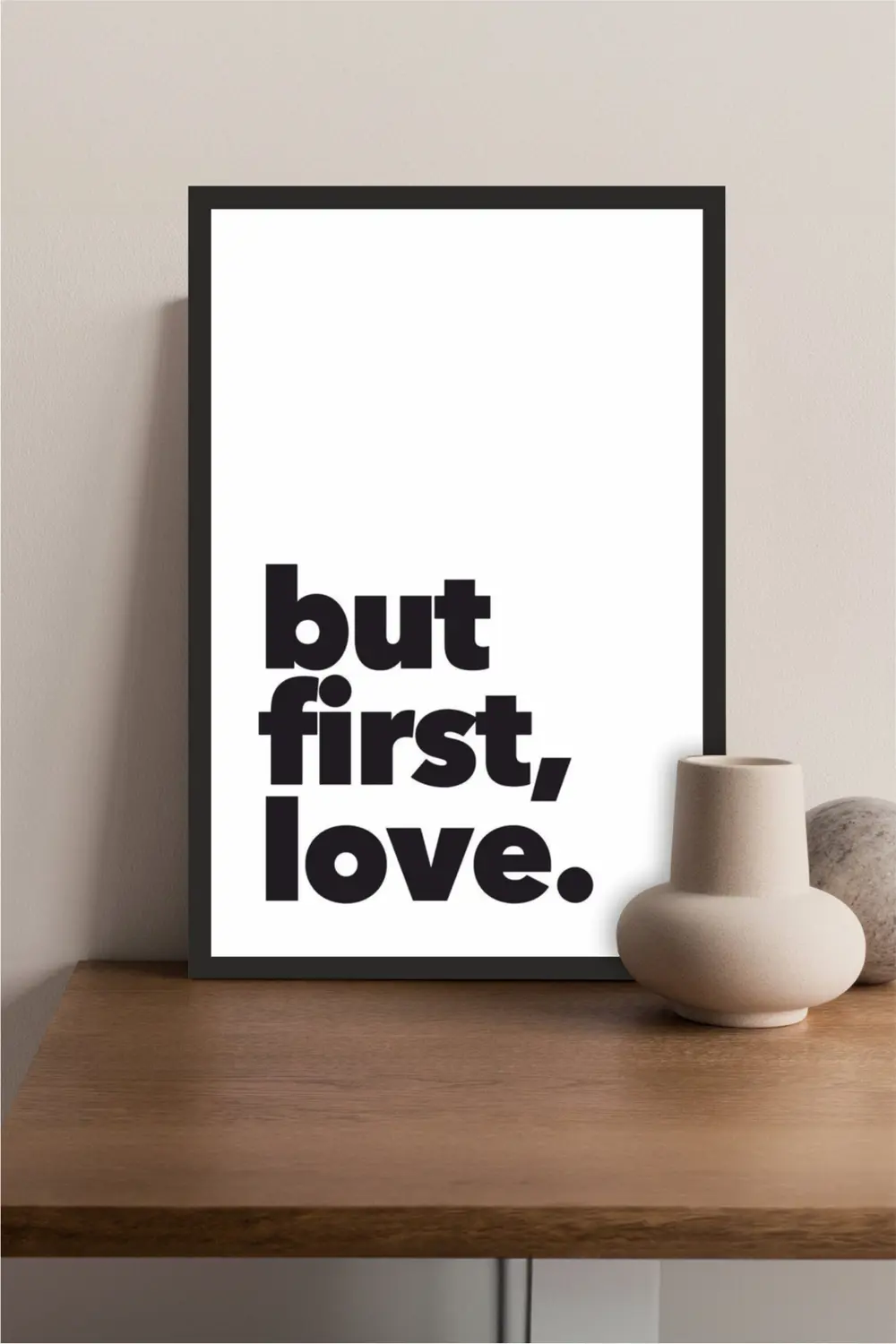 Home Yazılı Ahşap Mdf Çerçeve Görünümlü Mdf Tablo