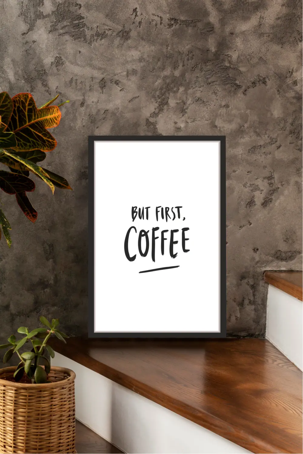 Home Yazılı Ahşap Mdf Çerçeve Görünümlü Mdf Tablo
