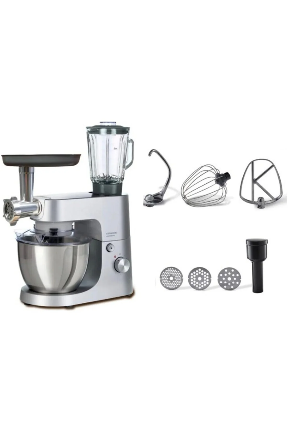 Homebake Pro Cam Blender Kıyma Makinesi 1400W 5 Lt Mutfak Şefi Stand Mikser KHH01.220SI Homebake Pro Cam Blender Kıyma Makinesi 1400W 5 Lt Mutfak Şefi Stand Mikser KHH01.220SI